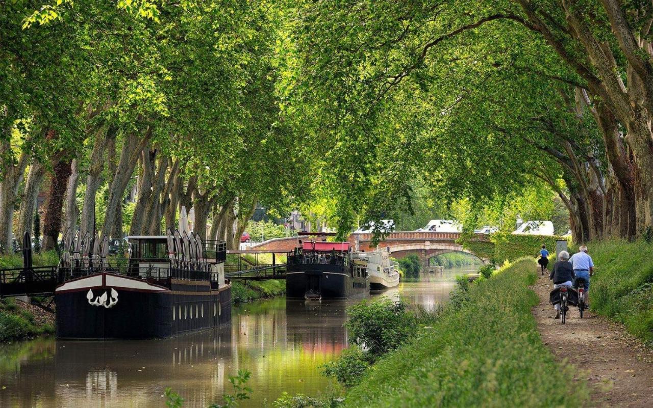 Evasion Depaysante Canal Du Midi* Jardin &Terrasse Кастелнодари Екстериор снимка